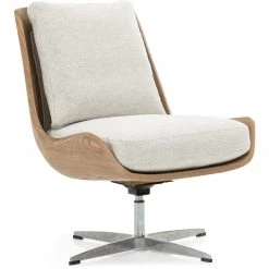 FOUR HANDS BURBANK BENTWOOD SWIVEL CHAIR Furniture