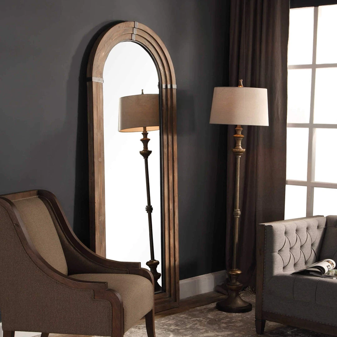 UTTERMOST Mirrors BURLINGTON ARCH NATURAL WOOD FLOOR MIRROR 2 UTTERMOST Mirrors BURLINGTON ARCH NATURAL WOOD FLOOR MIRROR