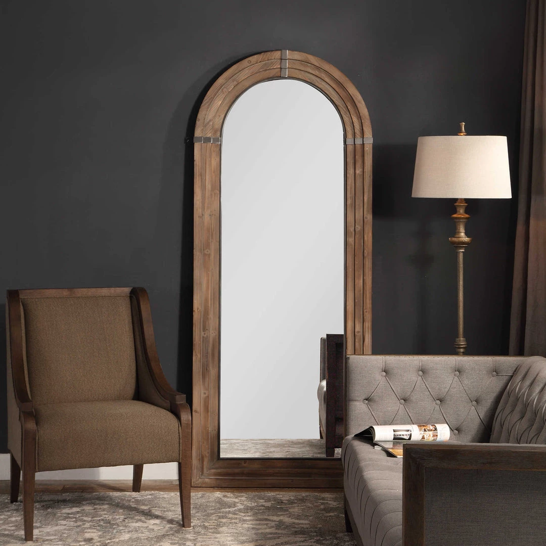 UTTERMOST Mirrors BURLINGTON ARCH NATURAL WOOD FLOOR MIRROR 3 UTTERMOST Mirrors BURLINGTON ARCH NATURAL WOOD FLOOR MIRROR