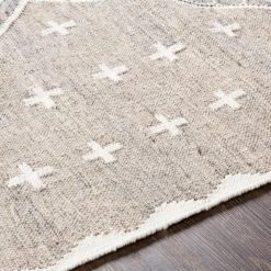 SURYA BURSA INDOOR-OUTDOOR RUG: TAUPE, CHARCOAL