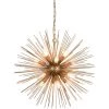 MOES Lighting BURST 8 LIGHT CHANDELIER: BRUSHED BRASS