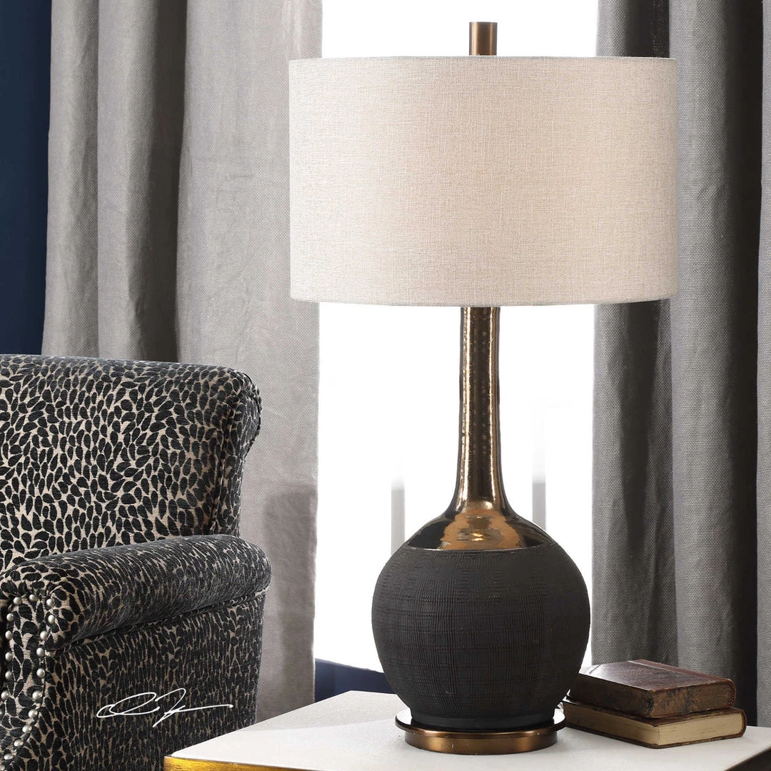 UTTERMOST Lighting CALISTOGA MATTE BLACK LAMP 2 UTTERMOST Lighting CALISTOGA MATTE BLACK LAMP