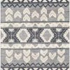 SURYA Rug CANYON TEXTURED WOOL FLATWEAVE: DENIM