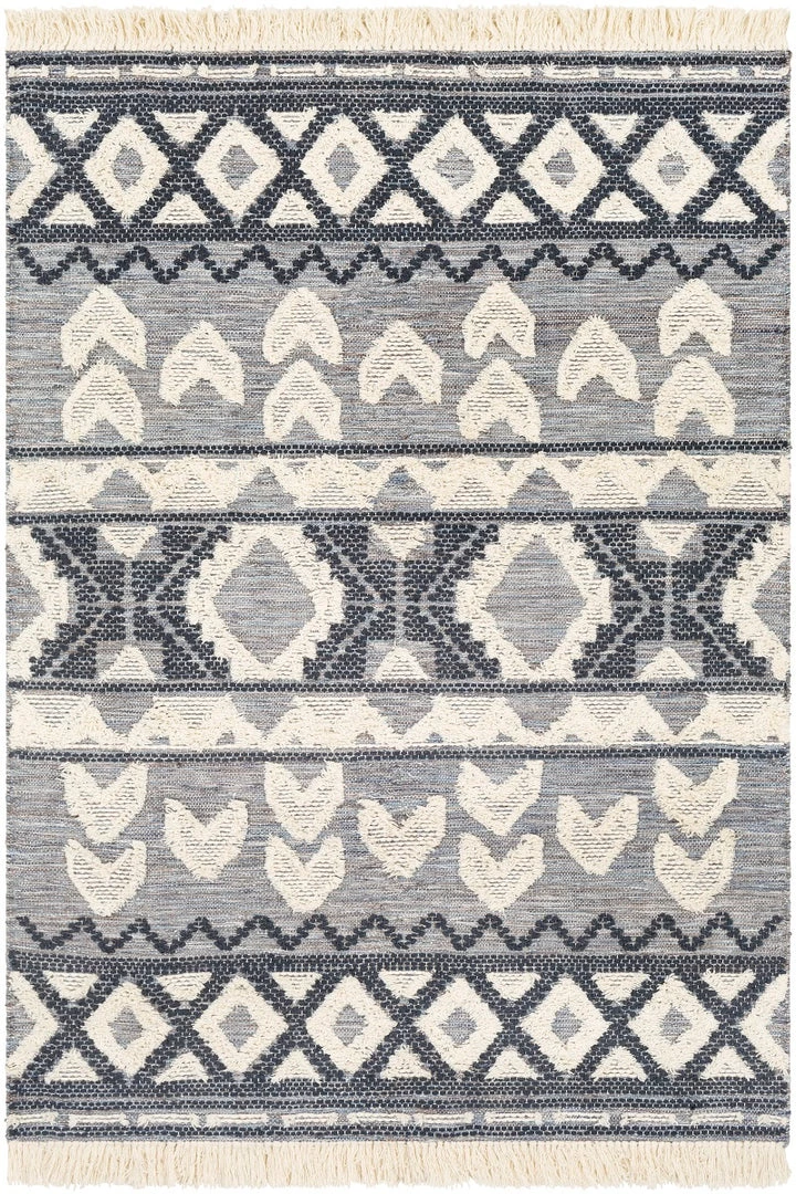 SURYA Rug CANYON TEXTURED WOOL FLATWEAVE: DENIM 1 SURYA Rug CANYON TEXTURED WOOL FLATWEAVE: DENIM