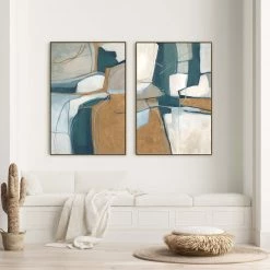 L ART Wall Art "CAPITAL II" CANVAS ART