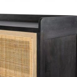 FOUR HANDS Furniture CAPRICE BLACK WASH MANGO + CANE SIDEBOARD
