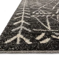 LOLOI EMORY 09 RUG: BLACK, IVORY