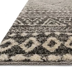 LOLOI EMORY 08 RUG: GRAPHITE, IVORY