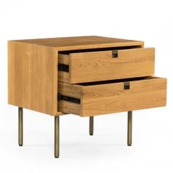 FOUR HANDS Furniture CARLISLE NATURAL OAK NIGHTSTAND 12 FOUR HANDS Furniture CARLISLE NATURAL OAK NIGHTSTAND