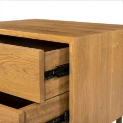 FOUR HANDS Furniture CARLISLE NATURAL OAK NIGHTSTAND 13 FOUR HANDS Furniture CARLISLE NATURAL OAK NIGHTSTAND