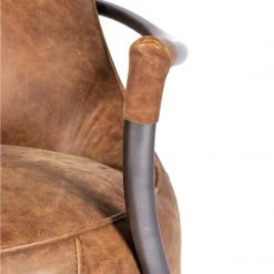 MOES CARLISLE VINTAGE BROWN LEATHER CLUB CHAIR 13 MOES CARLISLE VINTAGE BROWN LEATHER CLUB CHAIR