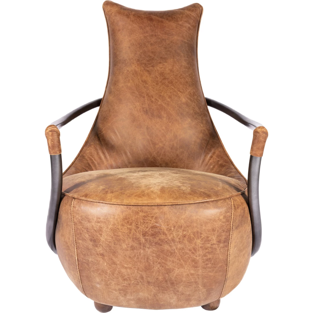 MOES CARLISLE VINTAGE BROWN LEATHER CLUB CHAIR 1 MOES CARLISLE VINTAGE BROWN LEATHER CLUB CHAIR