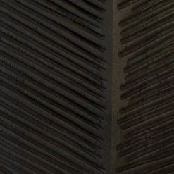 PHILLIPS COLLECTION CARVED BLACK LEAF FLOOR SCULPTURES Pillows + Decor