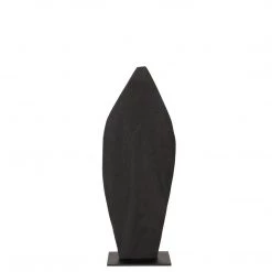 PHILLIPS COLLECTION CARVED BLACK LEAF FLOOR SCULPTURES Pillows + Decor