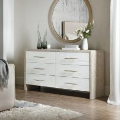 HOOKER CASCADE BURLAP BLANC DRESSER Furniture