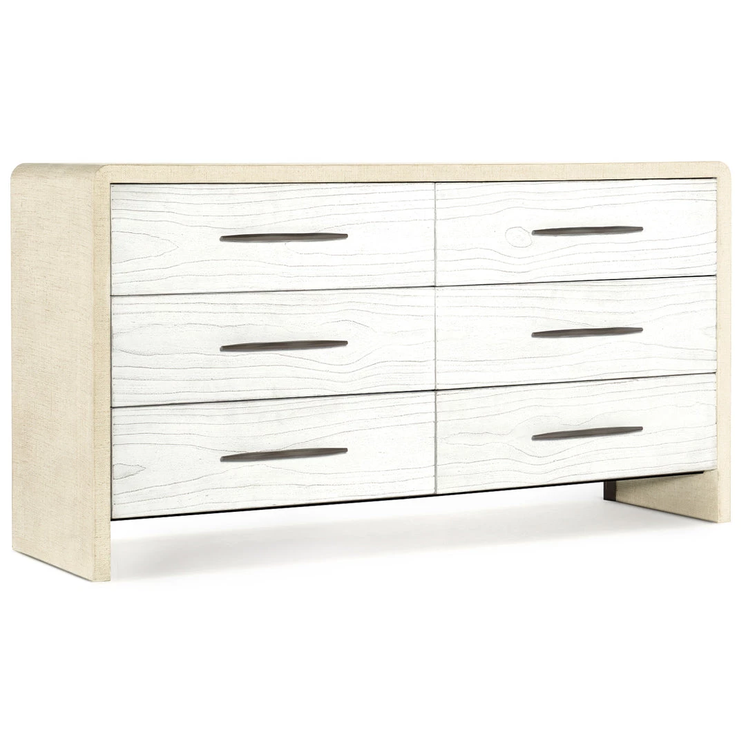 HOOKER CASCADE BURLAP BLANC DRESSER Furniture 1 HOOKER CASCADE BURLAP BLANC DRESSER Furniture