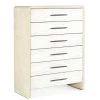 HOOKER CASCADE BURLAP BLANC TALL CHEST