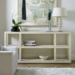HOOKER Furniture CASCADE BURLAP TEXTURED CONSOLE
