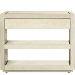 HOOKER CASCADE BURLAP TEXTURED NIGHTSTAND