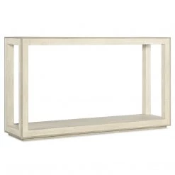 HOOKER Furniture CASCADE WOOD + BURLAP CONSOLE TABLE