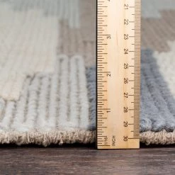 SURYA KOBY BRAIDED WOOL RUG: DENIM DUNES 9 SURYA KOBY BRAIDED WOOL RUG: DENIM DUNES