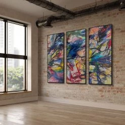 L ART "CELEBRATION OF LIFE III" CANVAS ART 7 L ART