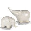 UTTERMOST Pillows + Decor CERAMIC ELEPHANT SCULPTURES | SET OF 2