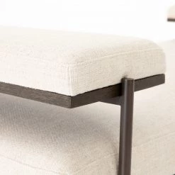 FOUR HANDS MENDEL CREAM LINEN CHAISE Living Room