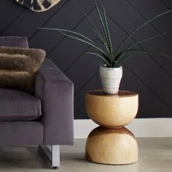 PHILLIPS COLLECTION Furniture CHAMCHA HOURGLASS SIDE TABLE