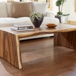 PHILLIPS COLLECTION CHAMCHA WATERFALL COFFEE TABLE