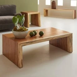 PHILLIPS COLLECTION CHAMCHA WATERFALL COFFEE TABLE