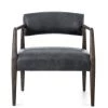 FOUR HANDS CHAPS EBONY LEATHER ARM CHAIR Furniture