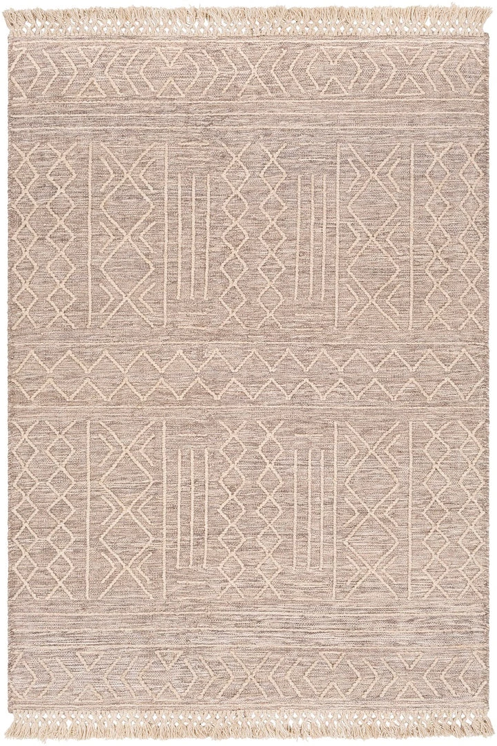 SURYA CHAYA TEXTURED WOOL FLATWEAVE: SAND 1 SURYA CHAYA TEXTURED WOOL FLATWEAVE: SAND