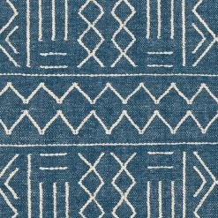 SURYA CHAYA TEXTURED WOOL FLATWEAVE: BLUE Rug