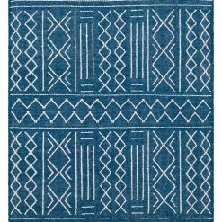 SURYA CHAYA TEXTURED WOOL FLATWEAVE: BLUE Rug