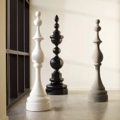 PHILLIPS COLLECTION CHECKMATE FLOOR SCULPTURES Pillows + Decor