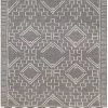 SURYA Rug CHENOA TEXTURED WOOL FLATWEAVE: CHARCOAL