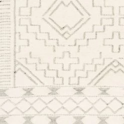 SURYA Rug CHENOA TEXTURED WOOL FLATWEAVE: IVORY