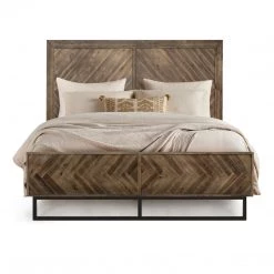 DOVETAIL CHEVY ACACIA WOOD PANEL BED