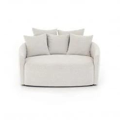 FOUR HANDS CHLOE ROUND MEDIA LOUNGER: BISQUE 12 FOUR HANDS CHLOE ROUND MEDIA LOUNGER: BISQUE