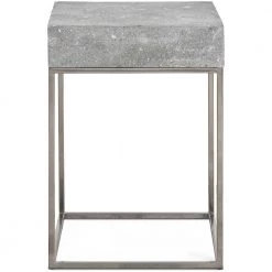 UTTERMOST CHROMA CONCRETE ACCENT TABLE Living Room