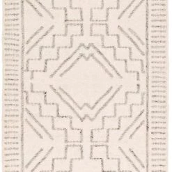 SURYA Rug CHENOA TEXTURED WOOL FLATWEAVE: IVORY