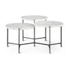 UTTERMOST Furniture CIRC TIERED MARBLE COFFEE TABLE
