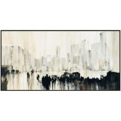 L ART "CITY SHADOWS" CANVAS ART