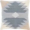 SURYA Pillows + Decor ARIZONA KILIM PILLOW: DENIM, KHAKI