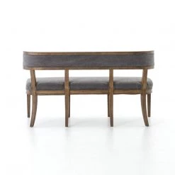 FOUR HANDS CARTER DINING BANQUETTE BENCH: DARK MOON CANVAS 14 FOUR HANDS CARTER DINING BANQUETTE BENCH: DARK MOON CANVAS