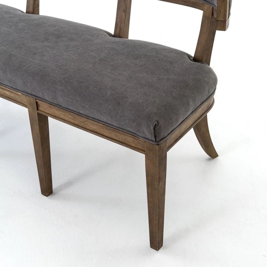 FOUR HANDS CARTER DINING BANQUETTE BENCH: DARK MOON CANVAS 6 FOUR HANDS CARTER DINING BANQUETTE BENCH: DARK MOON CANVAS