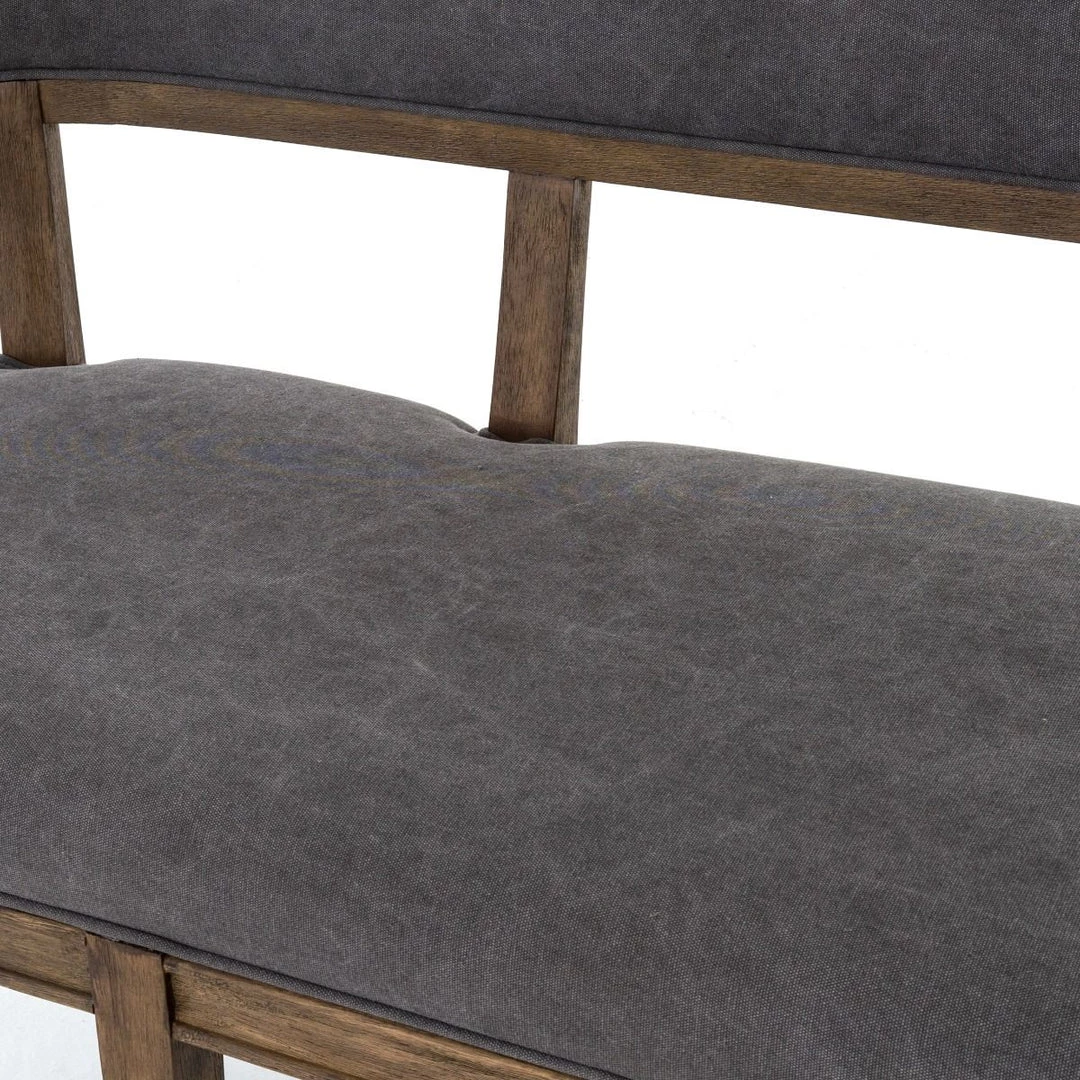FOUR HANDS CARTER DINING BANQUETTE BENCH: DARK MOON CANVAS 7 FOUR HANDS CARTER DINING BANQUETTE BENCH: DARK MOON CANVAS