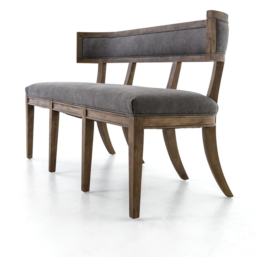FOUR HANDS CARTER DINING BANQUETTE BENCH: DARK MOON CANVAS 3 FOUR HANDS CARTER DINING BANQUETTE BENCH: DARK MOON CANVAS