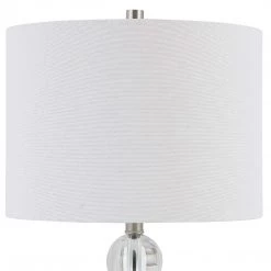 SALT CLARA BRUSHED NICKEL PILLAR LAMP 7 SALT CLARA BRUSHED NICKEL PILLAR LAMP